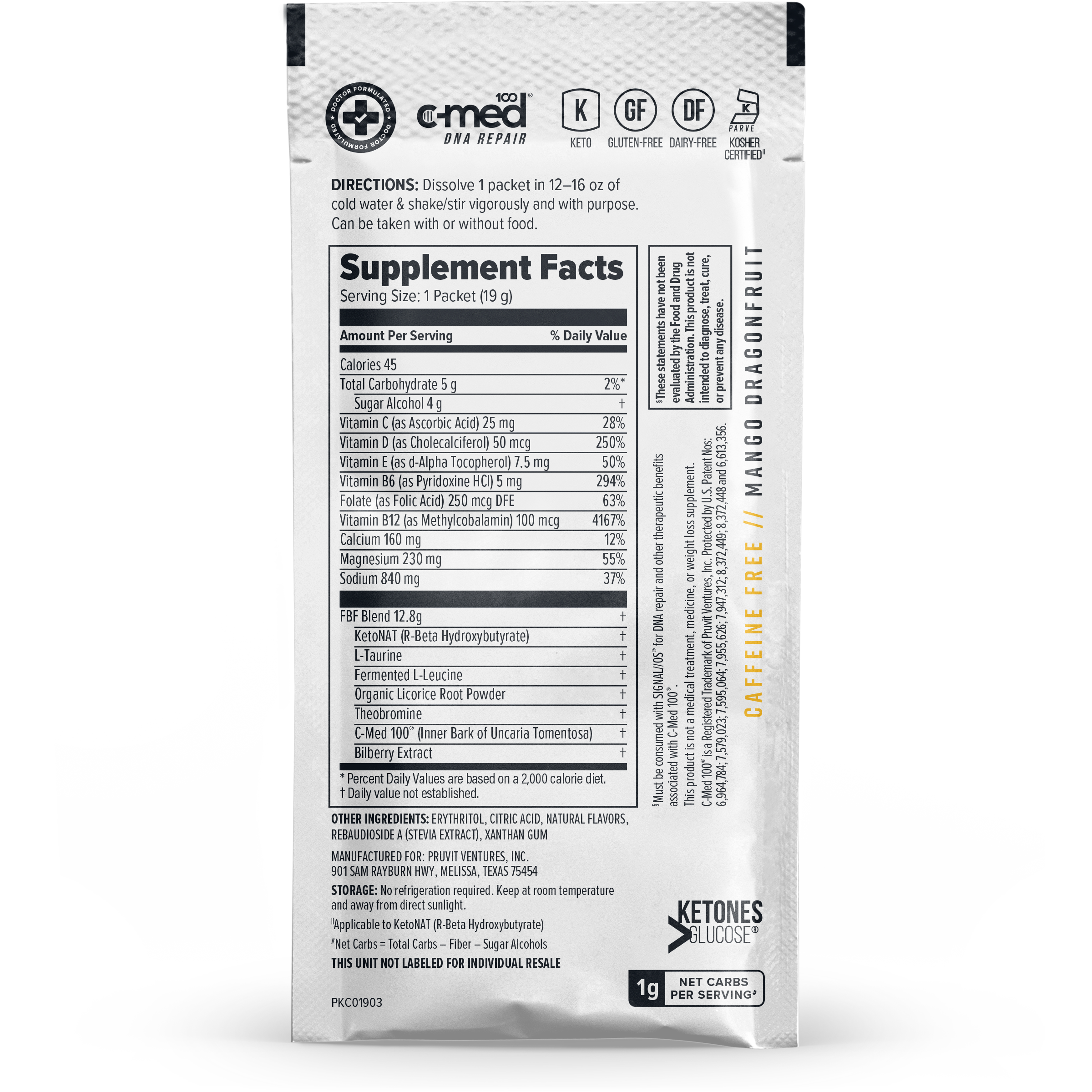 KETO//OS NAT® Fueled By Female Mango Dragonfruit