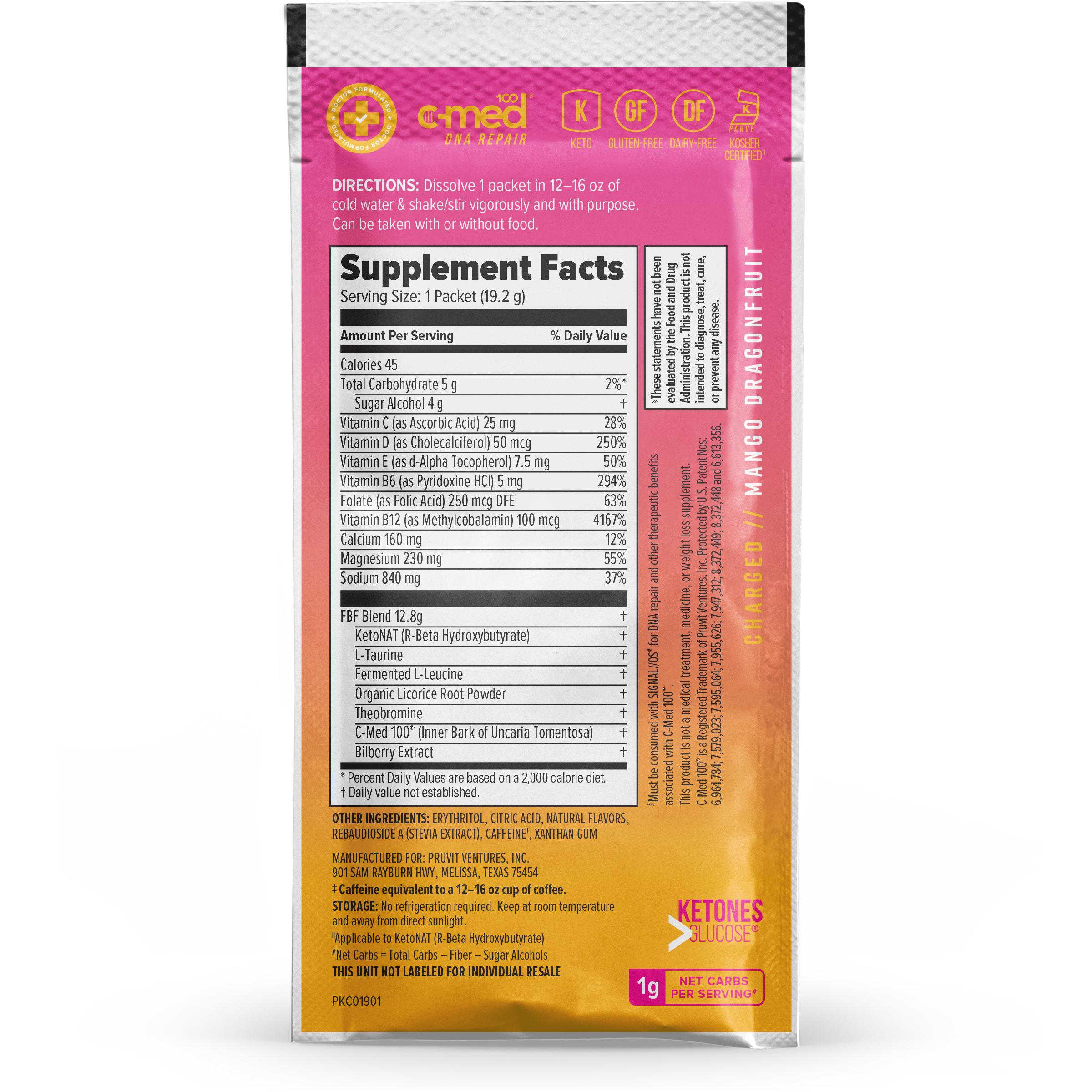 KETO//OS NAT® Fueled By Female Mango Dragonfruit